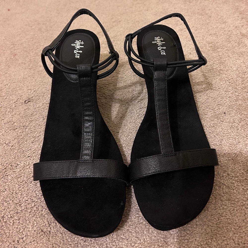 Style and Co Mulan wedge sandals